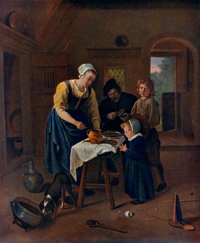 Une famille de paysans à l
