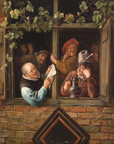 Des rhétoriciens à une fenêtre - Jan Steen