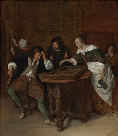 Les joueurs de Tric-Trac - Jan Steen
