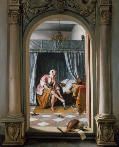 Femme aux toilettes - Jan Steen