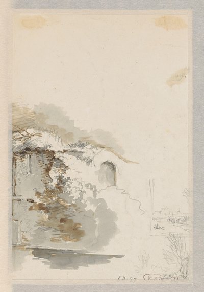 Divers croquis de paysages sur une feuille - Jan Striening