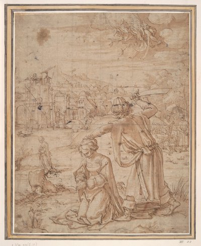 Décapitation de Sainte Barbe - Jan Swart Van Groningen