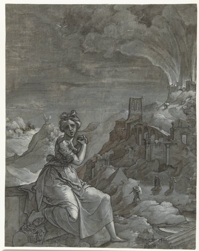 Cassandra pleure la destruction de Troie - Jan Swart Van Groningen