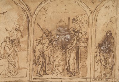 Conception pour un triptyque avec l