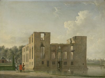 Vue arrière du château de Berckenrode à Heemstede après l