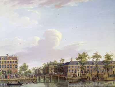 Les maisons de charité sur la rivière Amstel, Amsterdam - Jan Ten Compe