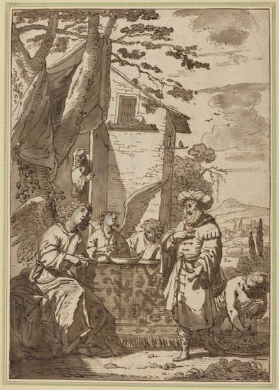 Abraham divertit les anges - Jan Tengnagel