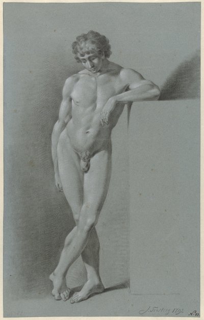 Homme nu debout, les jambes croisées - Jan Tersteeg