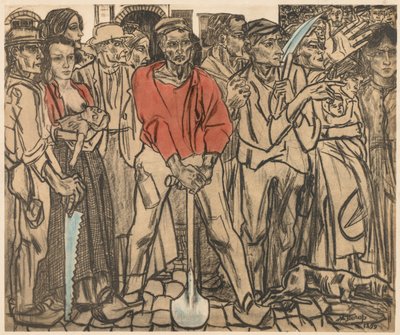 Un groupe de travailleurs - Jan Theodore Toorop