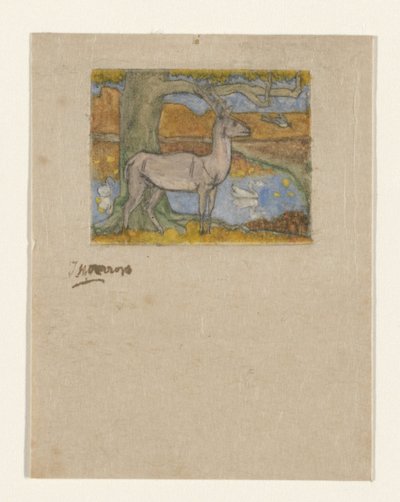 Cerf près d