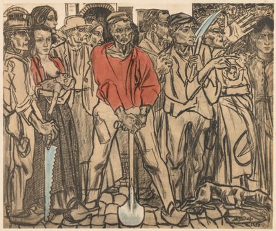 Un groupe de travailleurs - Jan Toorop