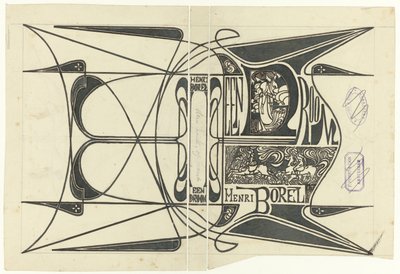 Conception de couverture pour : Henri Borel, Un rêve, 1899 - Jan Toorop