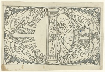 Conception de couverture pour : Louis Couperus, Dieu et Dieux, 1903 - Jan Toorop