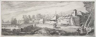 Paysage avec une ferme - Jan Van de Velde