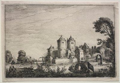 Le Château aux deux tours, 1616 - Jan Van de Velde