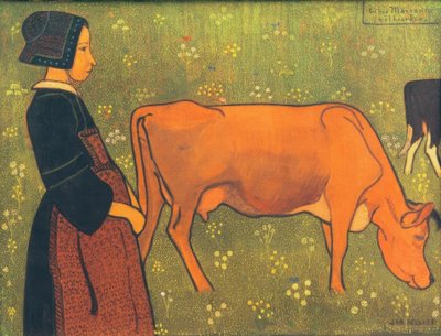 Marianne et sa vache - Jan Verkade
