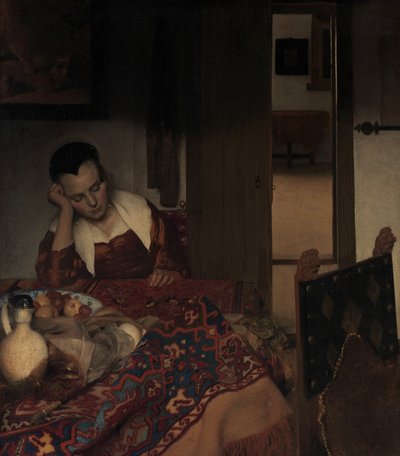 Une servante endormie - Johannes Vermeer