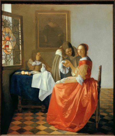 La Fille au verre de vin - Jan Vermeer van Delft
