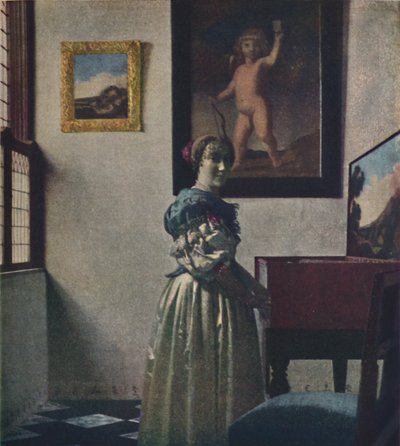 Une dame debout au virginal, vers 1670-1672, vers 1950 - Jan Vermeer van Delft