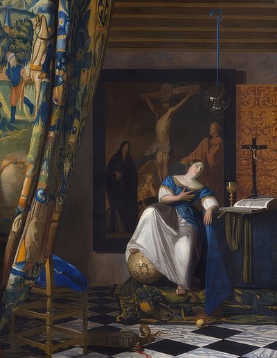 Allégorie de la foi. Vers 1670-72 - Jan Vermeer van Delft