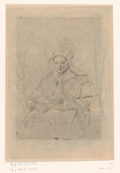 Paysanne lisant - Jan Veth