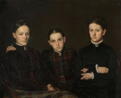 Portrait de Cornelia, Clara et Johanna Veth - Jan Veth