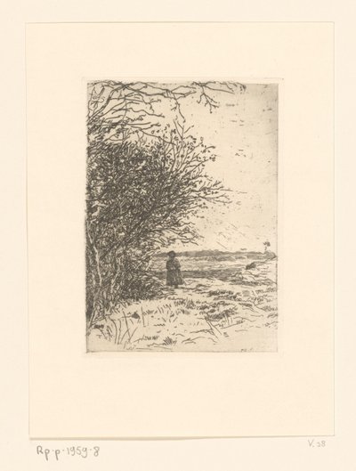 Femme dans un paysage - Jan Veth