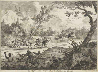 Chasse aux loups près de Conflans, Savoie - Jan Vincentsz. van der Vinne
