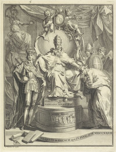 Pape Adrien VI sur son trône - Jan Wandelaar