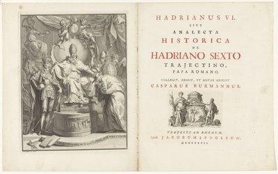Pape Adrien VI trônant - Jan Wandelaar