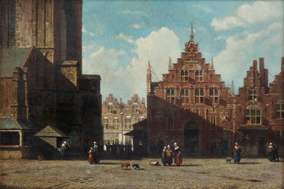 Vue ensoleillée du Grote Markt avec l