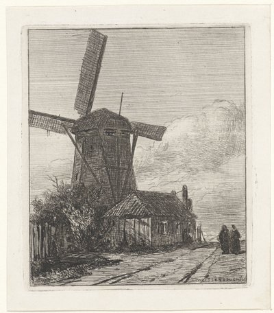 Vue du chemin de halage à La Haye - Jan Weissenbruch