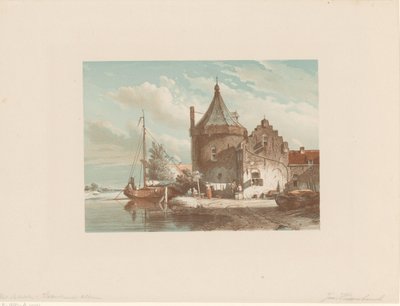 Vue de la tour de guet à Culemborg - Jan Weissenbruch