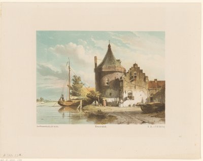 Vue de la tour de guet à Culemborg - Jan Weissenbruch