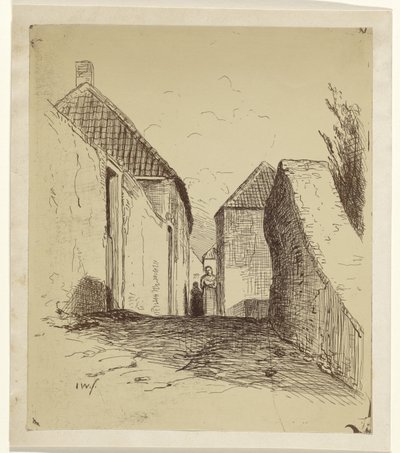 Vue sur la Zuidwal à Leerdam - Jan Weissenbruch