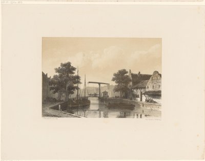 Vue sur un canal avec un pont-levis - Jan Weissenbruch