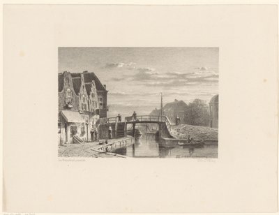 Vue de la ville avec canal - Jan Weissenbruch