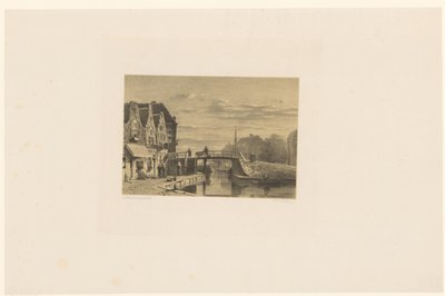 Vue de la ville avec canal - Jan Weissenbruch