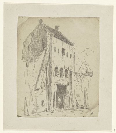 Porte de quai à Leerdam - Jan Weissenbruch