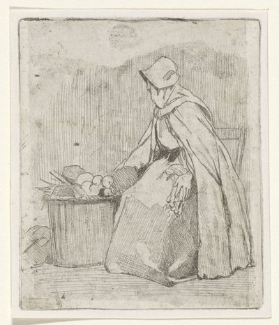Marchande assise - Jan Weissenbruch