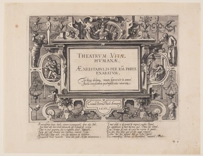 Frontispice, extrait de Theatrum Vitae Humanae (Les âges de l