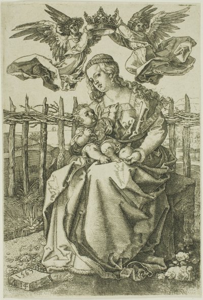 Madonna couronnée par deux anges - Jan Wierix
