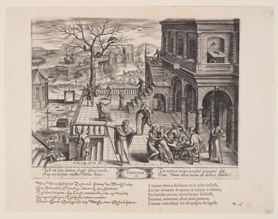 Tuscana, extrait de Theatrum Vitae Humanae (Les âges de l