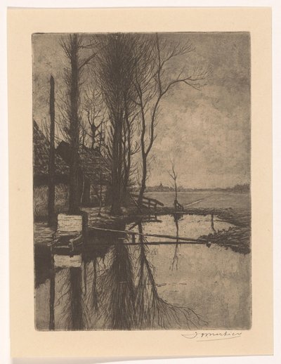 Fossé près de Nootdorp - Jan Willem Nortier (signed by artist)