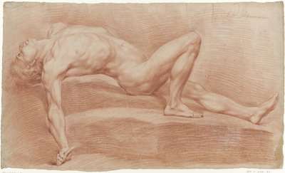 Homme nu allongé sur le dos - Jan Willem Pieneman