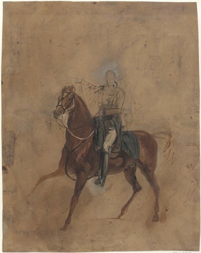 Étude de portrait de Copenhague, le cheval du duc de Wellington (détail) - Jan Willem Pieneman