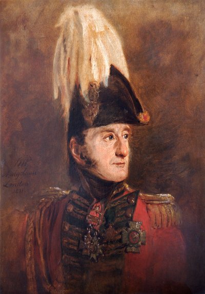 Portrait du général Lord Edward Somerset, soldat britannique, 1821 - Jan Willem Pieneman