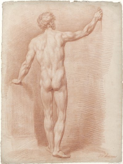 Homme nu debout, vu de dos - Jan Willem Pieneman