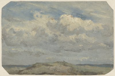 Sommet de dune avec la mer en arrière-plan - Jan Willem van Borselen
