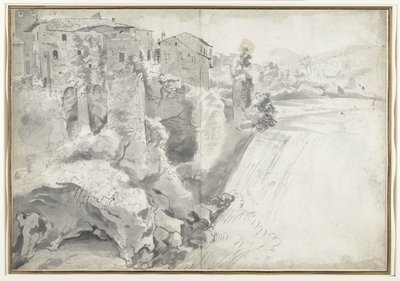 Vue de la grande cascade à Tivoli - Jan Worst